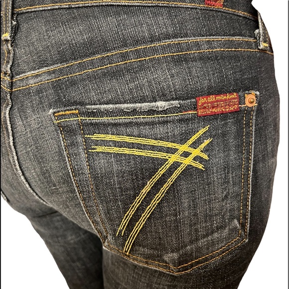 7 FOR ALL MANKIND DARK DENIM FLARE 26 - Picture 13 of 14